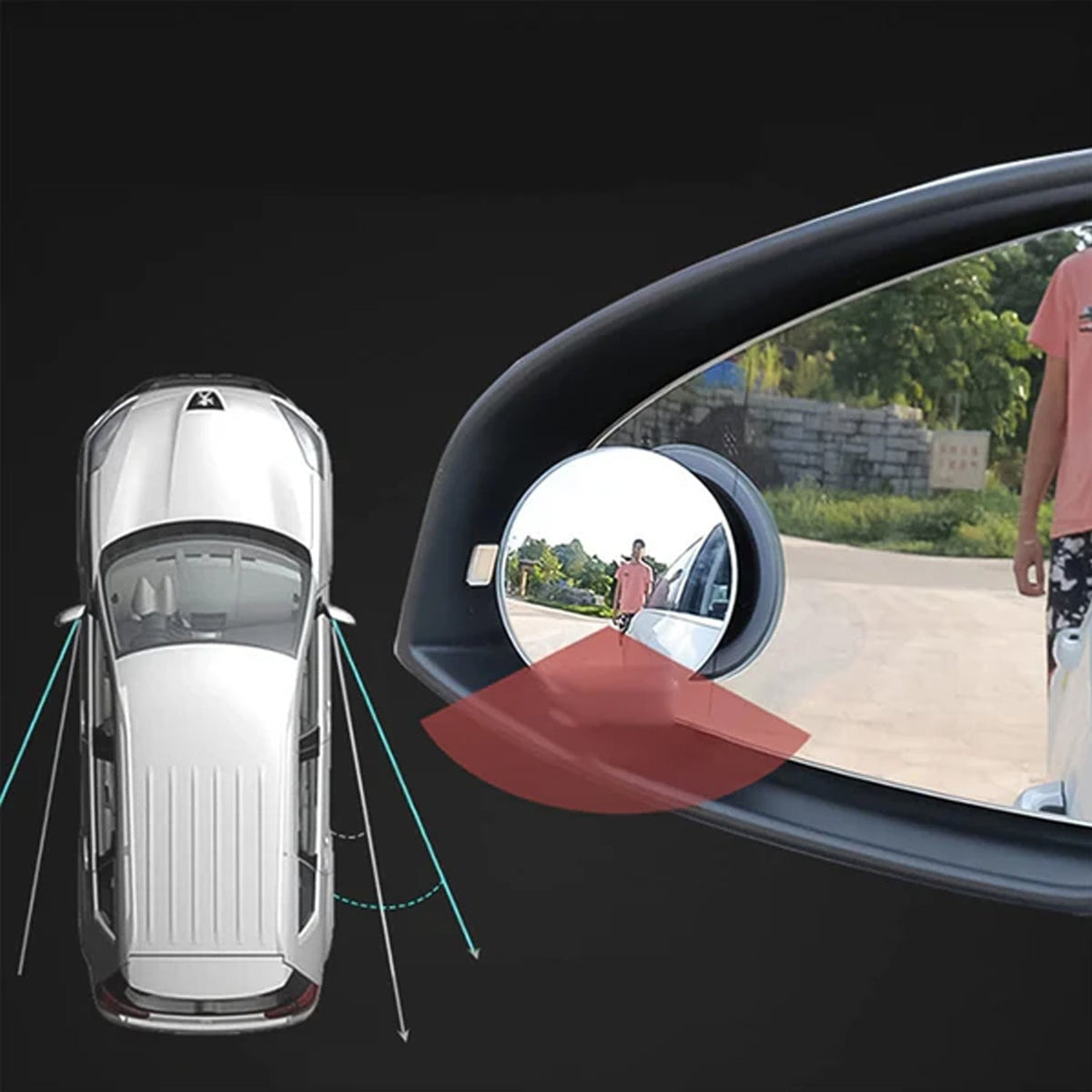 🪞 360° Blind Spot Safety Mirror 🚗✨