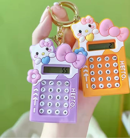 🎀 Cute Mini Calculator Keychain