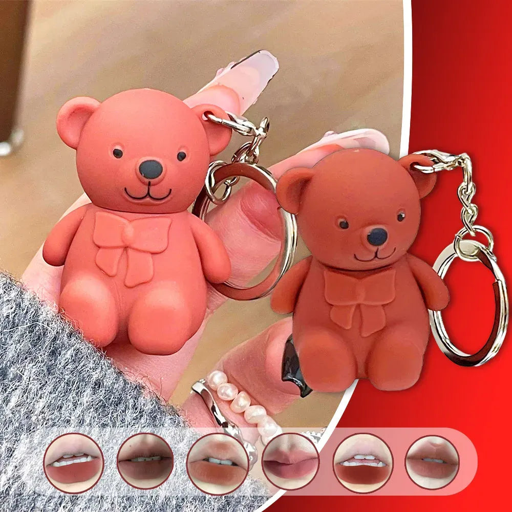 🧸💄 Bear Keychain Lip Mud