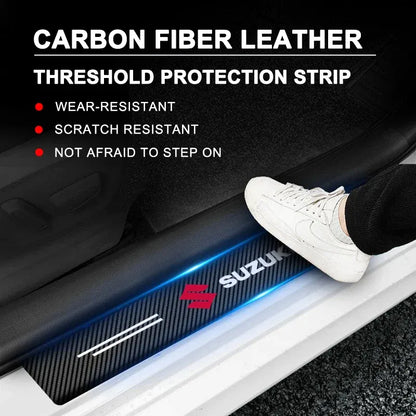 🚗 Carbon Fiber Door Sill Protectors ✨