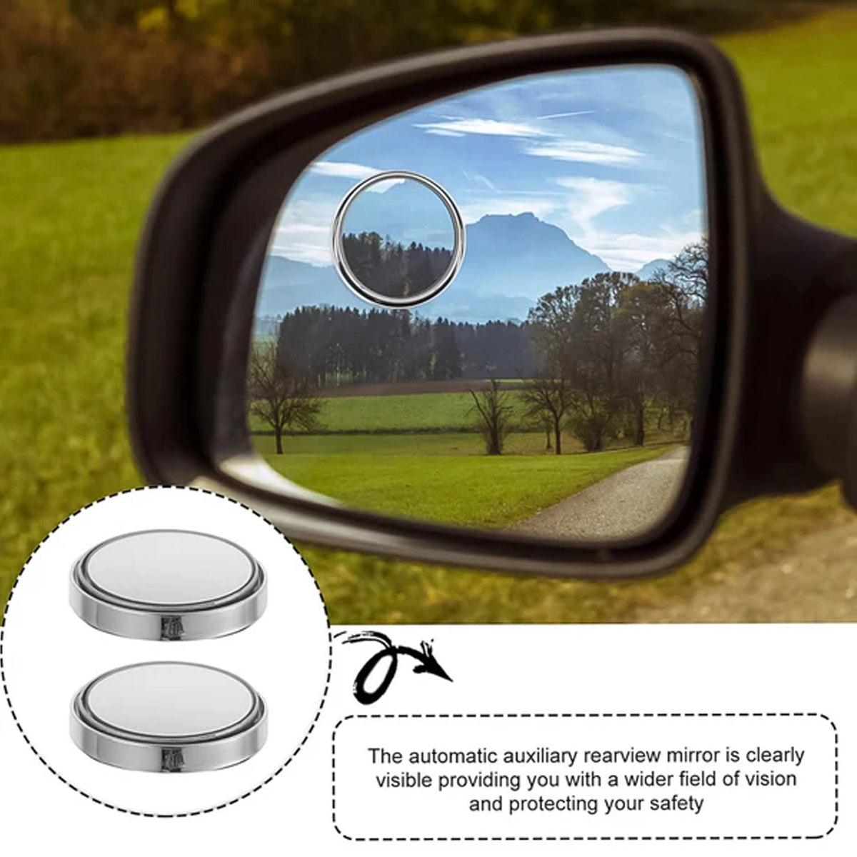🪞 360° Blind Spot Safety Mirror 🚗✨