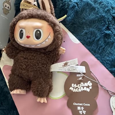 Cute Labubu-Style Plush Keychain Doll