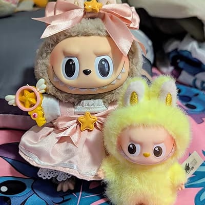 Cute Labubu-Style Plush Keychain Doll