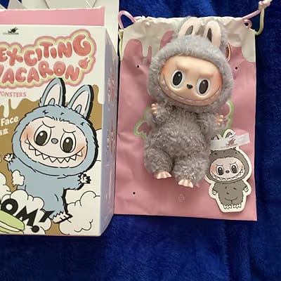 Cute Labubu-Style Plush Keychain Doll
