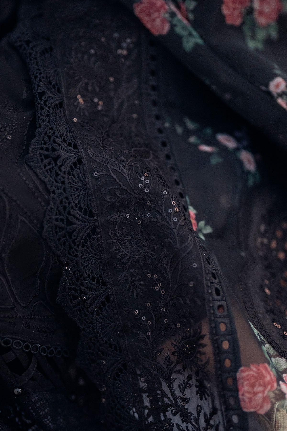Black Blossom premium dress