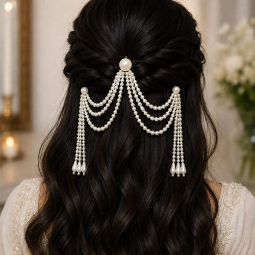 Elegant Pearl Chain Hairpin ✨