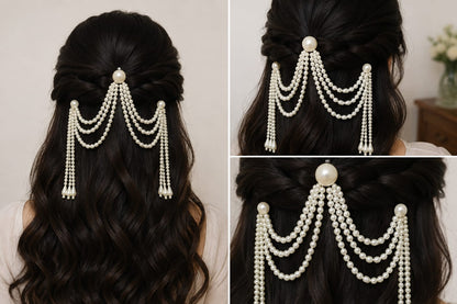 Elegant Pearl Chain Hairpin ✨