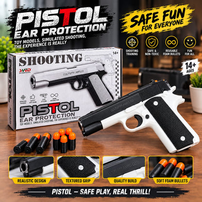 Realistic Toy Pistol with Soft Foam Bullets – Safe & Fun Play Set