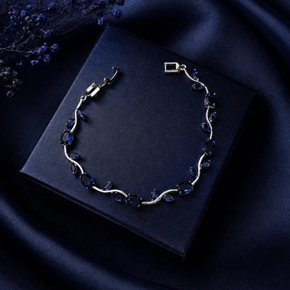 💎 Midnight Sapphire Elegance Bracelet