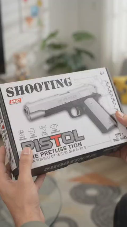Realistic Toy Pistol with Soft Foam Bullets – Safe & Fun Play Set