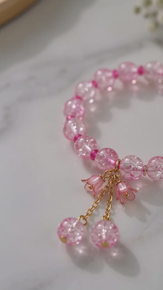 Crystal Beaded Bracelet — Handmade with Love ❤️
