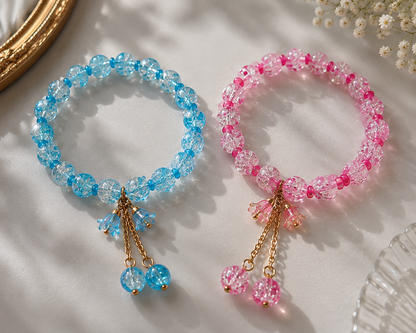 Crystal Beaded Bracelet — Handmade with Love ❤️